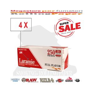 Tubetti per sigarette Laramie Full Flavor Red King Size 8 mm – 4 scatole da 250 tubetti