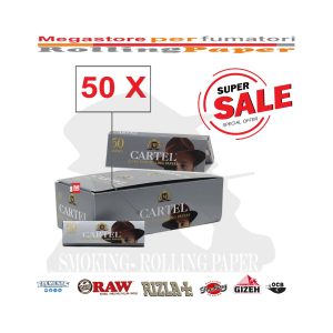 Cartine Cartel Silver Corte Regular – Confezione da 50 libretti