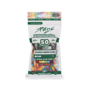 Filtri ai carboni attivi Purize Rainbow Extra Slim 6 mm – 50 filtri