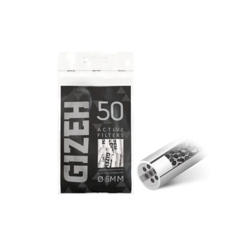 Filtri ai carboni attivi Gizeh Black Extra Slim 6 mm – 50 filtri