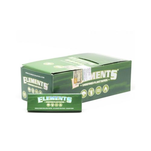 Cartine Elements Fine Green Corte Regular – Confezione da 50 libretti