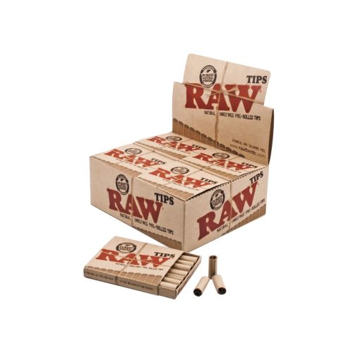master-139 Filtri in cartoncino RAW Pre-Rolled Slim naturali non sbiancati – 20 confezioni