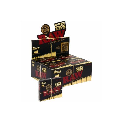 master-142 Filtri in cartoncino RAW Pre-Rolled Black Regular – 20 pezzi