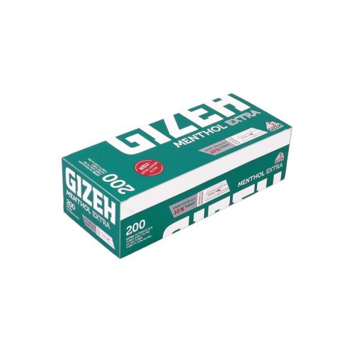 master-144 Tubetti per sigarette Gizeh Menthol King Size con filtro lungo 24 mm – Confezione da 200 tubetti