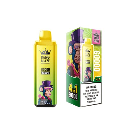 Bang Blaze 60K 4-in-1 – 60.000 puff – Fragola Mango / Fragola Kiwi / Mela Uva / Anguria Dragon Fruit