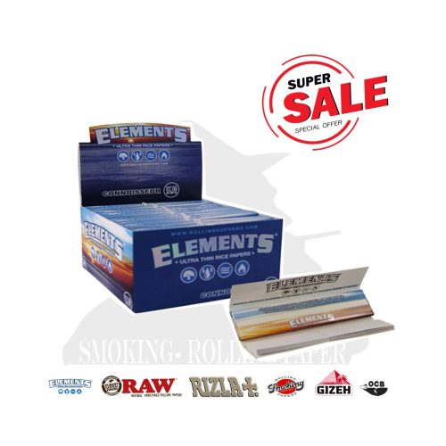 master-161 Cartine Elements Connoisseur Blue King Size Slim con filtri