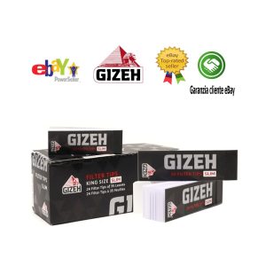 Filtri in cartoncino Gizeh Black Slim perforati – 24 blocchetti