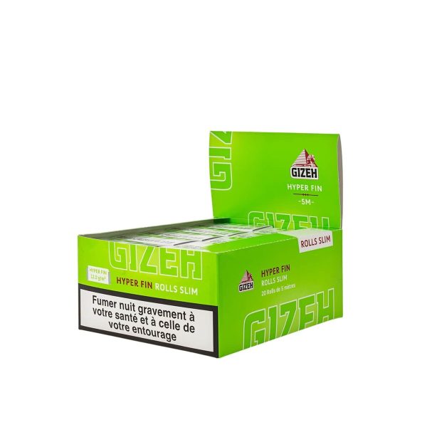 Cartine a rotolo Gizeh Fine Rolls Slim – 20 rotolini