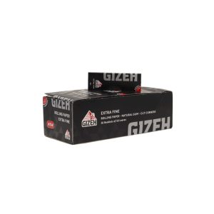 Cartine Gizeh Extra Fine Black Corte Regular – Confezione da 50 libretti