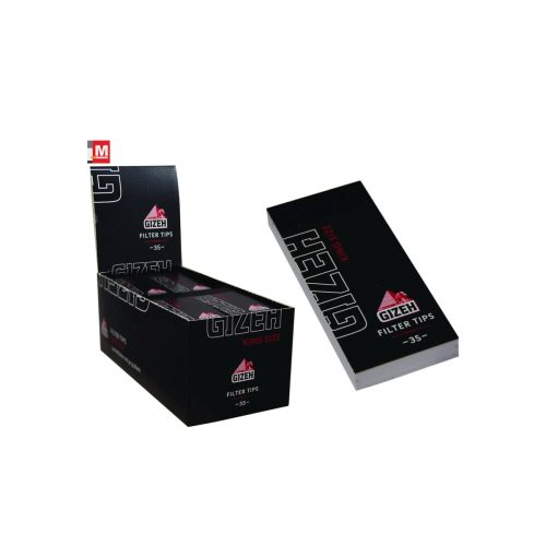 Filtri in cartoncino Gizeh Black Regular perforati – Blocchetti da 35 tips