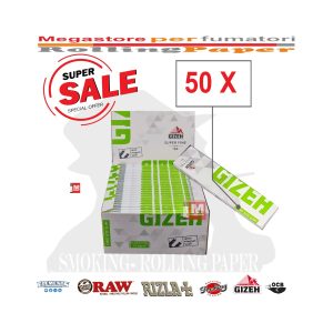 Cartine Gizeh Super Fine King Size Slim – Confezione da 50 libretti