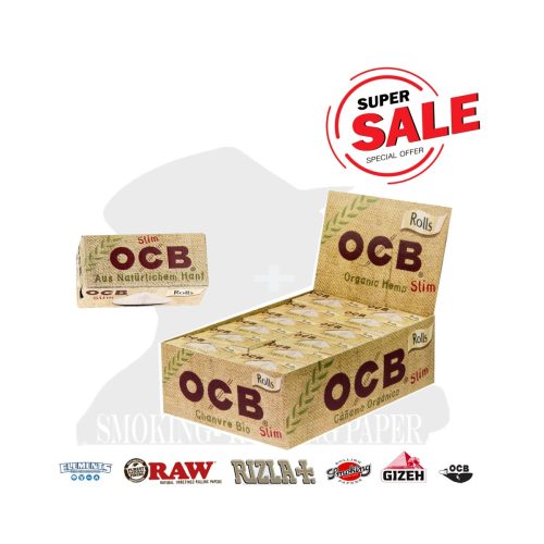 Cartine a rotolo OCB Organic Rolls Slim – 24 rotolini