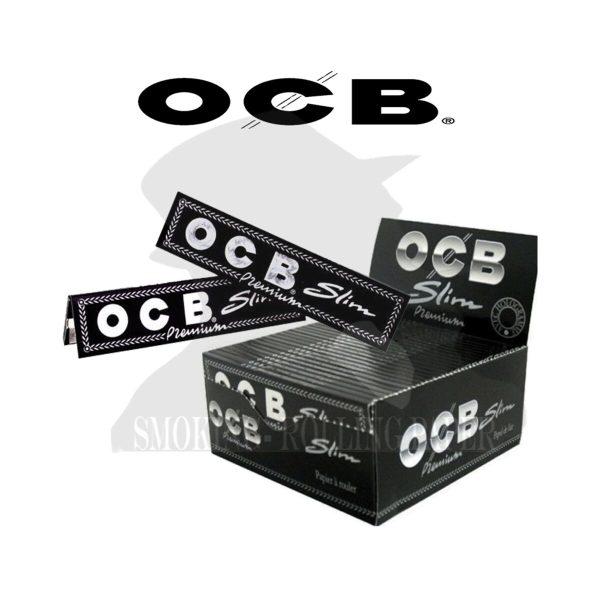 master-232 Papier à rouler OCB Premium Black King Size Slim – lot de 50 carnets