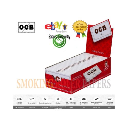 master-238 Cartine OCB White Corte Regular – Confezione da 25 libretti