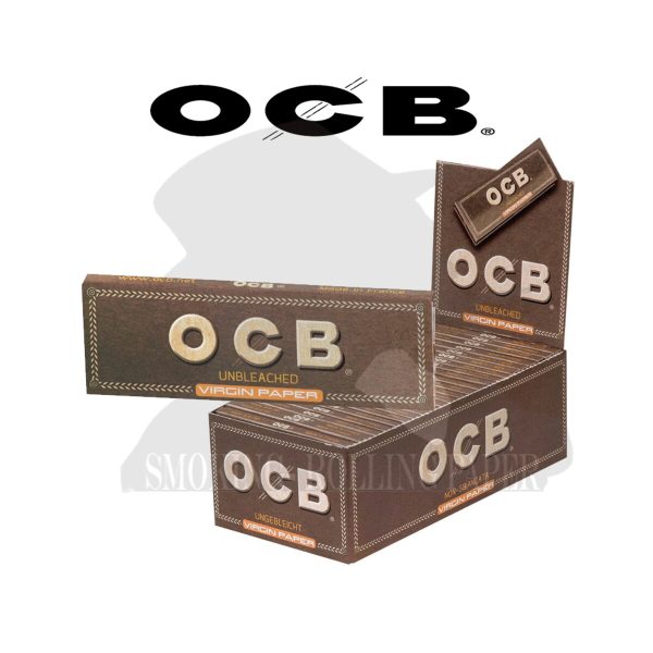 master-244 OCB Virgin Brown Gold Regular Zigarettenpapier – Packung mit 50 Heftchen