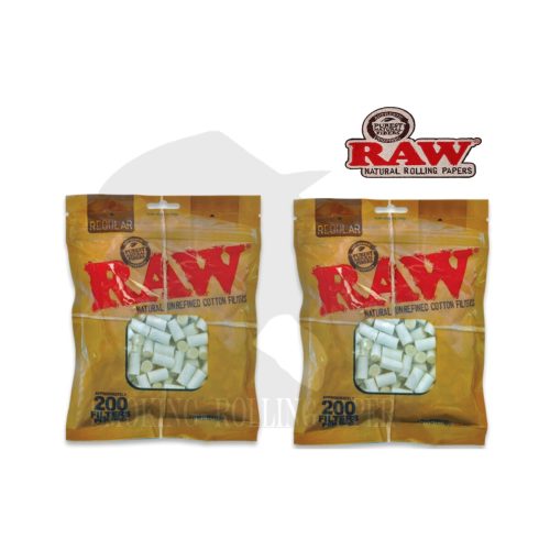 master-255 Filtri RAW Regular 8 mm in puro cotone – 10 bustine da 200 filtri