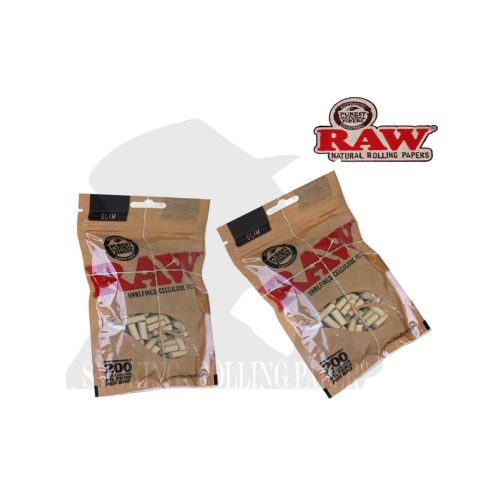 master-256 Filtri RAW Slim 6 mm in pura cellulosa – 10 bustine da 200 filtri