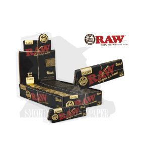 Cartine RAW Classic Black Medium 1¼ – Confezione da 24 libretti