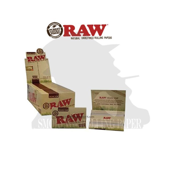 master-272 RAW Organic Wide Regular Zigarettenpapier – Packung mit 25 Heftchen