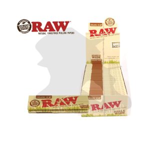 Cartine RAW Organic Wide Corte Regular – Confezione da 50 libretti