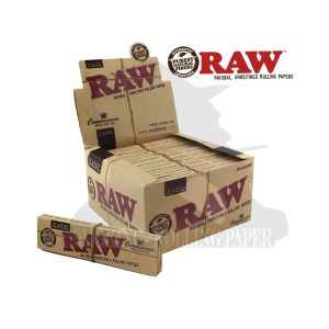 Cartine RAW Classic Connoisseur King Size Slim con filtri – Confezione da 24 libretti