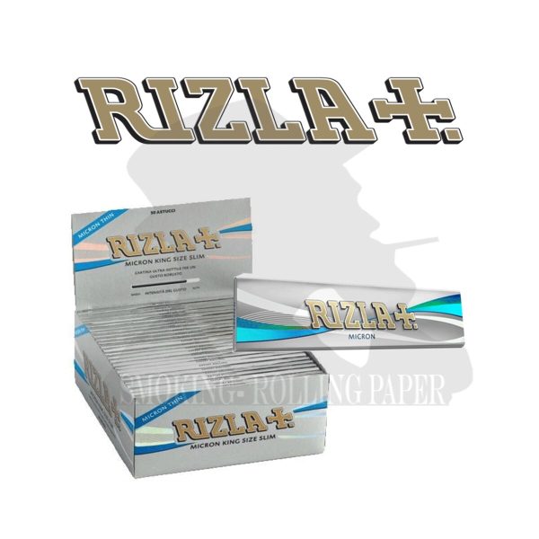 master-303 Rizla Micron King Size Slim Rolling Papers – Pack of 50 Booklets