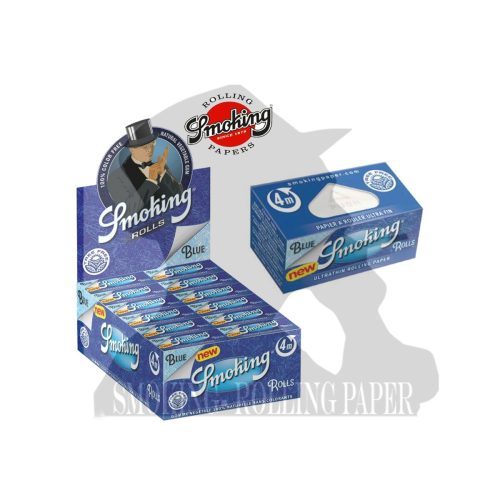 Cartine a rotolo Smoking Blue Rolls King Size Slim – 24 rotoli