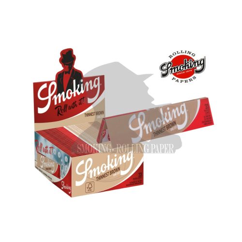 master-321 Cartine Smoking Thinnest Brown King Size Slim – Confezione da 50 libretti