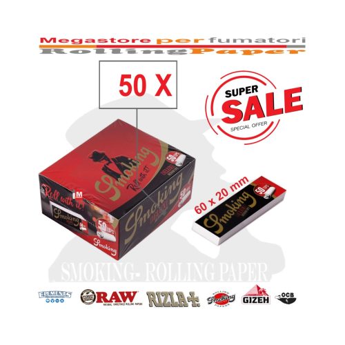master-322 Filtri in cartoncino Smoking Deluxe Medium Slim – 50 blocchetti