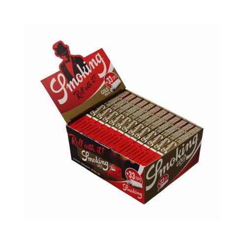 master-324 Cartine Smoking Gold King Size Slim con filtri – Confezione da 24 libretti