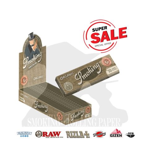 master-325 Cartine Smoking Organic ECO Corte Regular – Confezione da 25 libretti