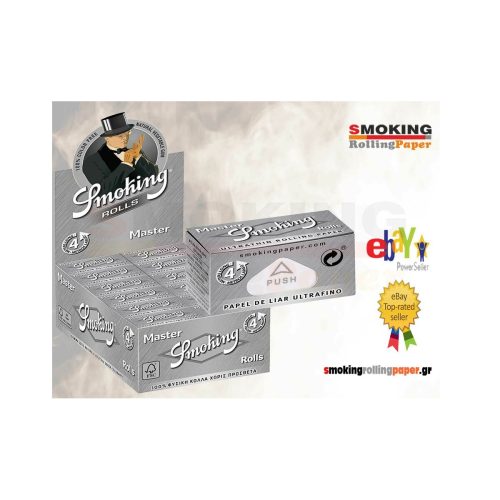 Cartine a rotolo Smoking Master Rolls Ultra Slim 4 m – 24 rotoli