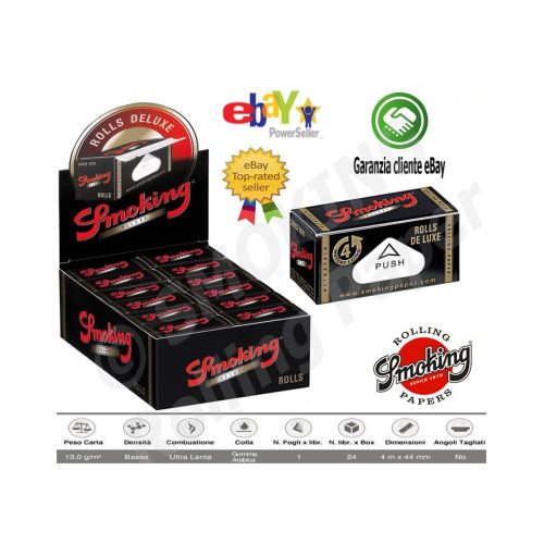 Cartine a rotolo Smoking Deluxe Rolls Regular 44 mm × 4 m