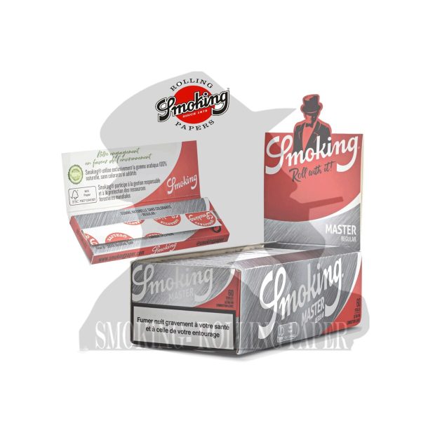 master-339 Smoking Master Silver Regular Zigarettenpapier – Packung mit 50 Heftchen