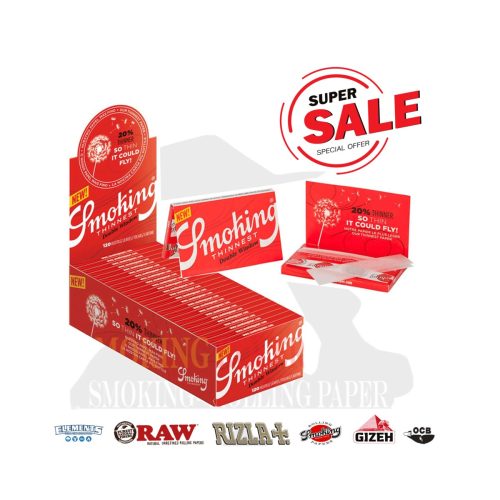 master-353 Cartine Smoking Thinnest Double Regular 69 × 37 mm – 25 libretti da 120 fogli