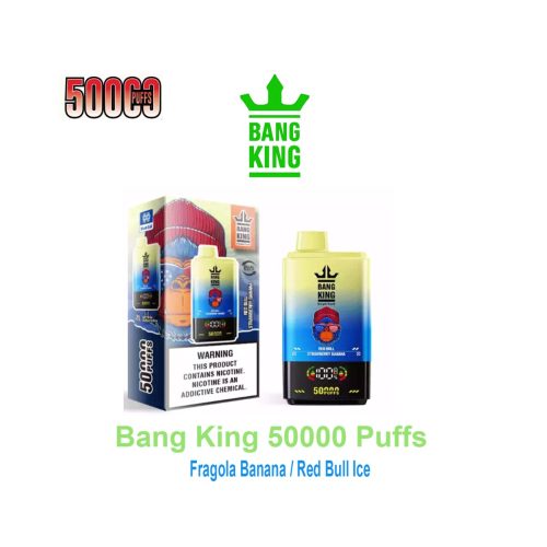 Bang King 50K 2-in-1 – 50.000 puff – Fragola Banana / Red Bull Ice