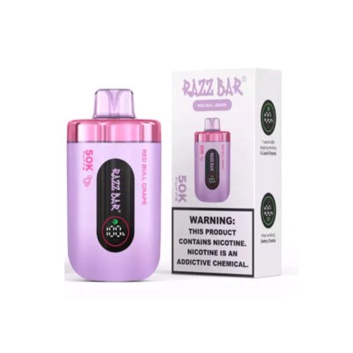 Razz Bar 50K – 50.000 puff – Uva e Red Bull / Red Bull Grape
