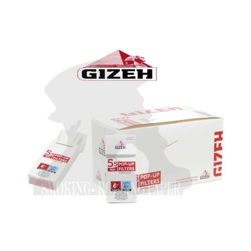 Filtri Gizeh Extra Slim Pop-Up 5,5 mm – 20 astucci da 126 filtri