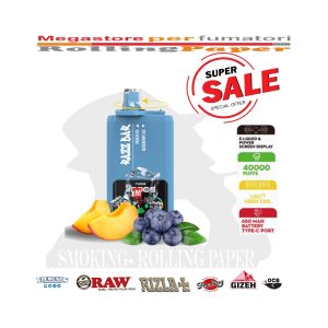 Razz Bar 40K – 40.000 puff – Peach Ice / Blueberry Ice