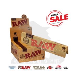 Cartine RAW Classic King Size Slim – Confezione da 50 libretti