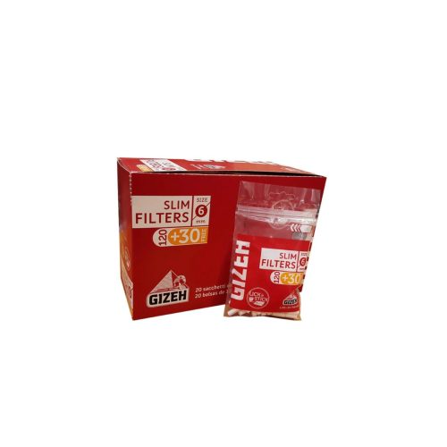 Filtri Gizeh Slim 6 mm 120+30 – Confezione da 150 filtri