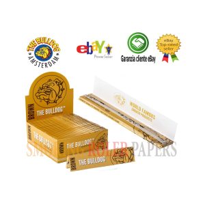 Cartine The Bulldog Brown King Size Slim – Confezione da 50 libretti