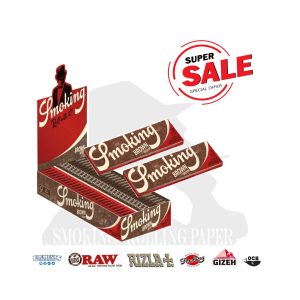 Cartine Smoking Brown Corte Regular – Confezione da 25 libretti