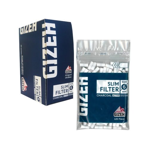 Filtri ai carboni attivi Gizeh Slim 6 mm – 120 filtri