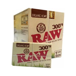Cartine RAW Organic 300’s Medium 1¼ – 40 libretti da 300 fogli