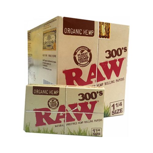 master-393 Cartine RAW Organic 300’s Medium 1¼ – 40 libretti da 300 fogli