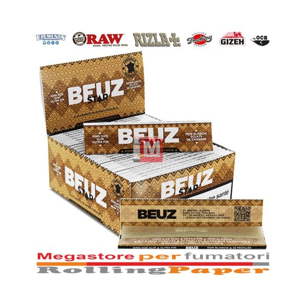 master-395 Cartine BEUZ Star King Size – Confezione da 50 libretti