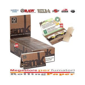 Cartine Smoking Brown White Corte Regular – Confezione da 25 libretti