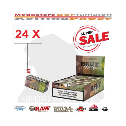 Cartine a rotolo BEUZ Brown Rolls King Size – 24 rotolini