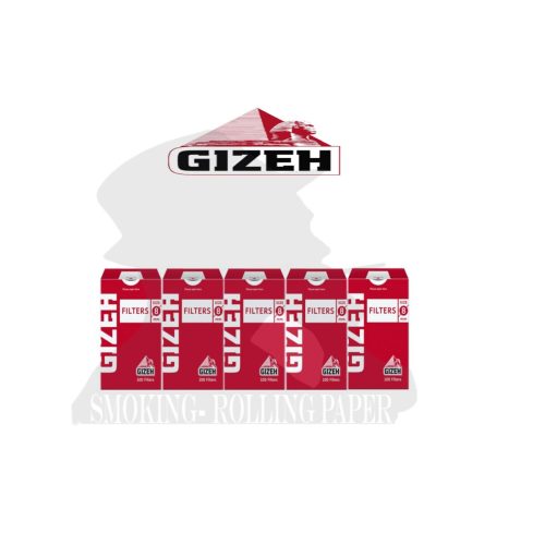Filtri Gizeh Red Regular 8 mm con dosatore – 10 astucci da 100 filtri